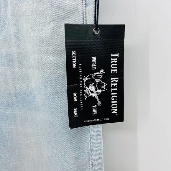 NWT TRUE RELIGION Jennie Curvy High Rise Skinny Light Blue Wash Jeans Size 24 - Picture 7 of 10
